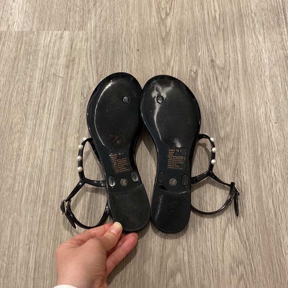 Kelly & Katie Black and Pearl Sandals Size 6 - Picture 4 of 5